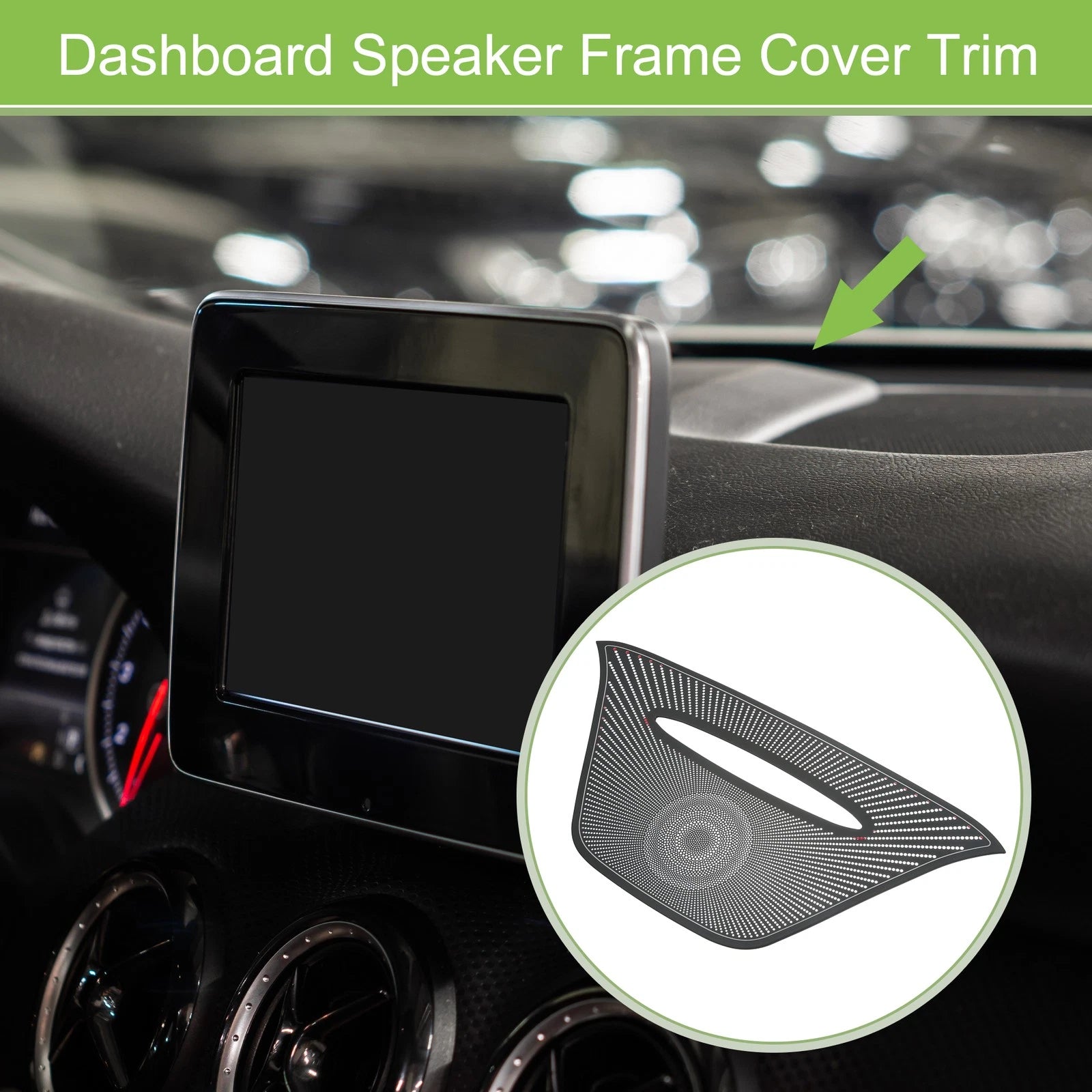 Dashboard Speaker Frame Cover Trim Replacement for Mercedes Benz GLA CLA (2014–2019)