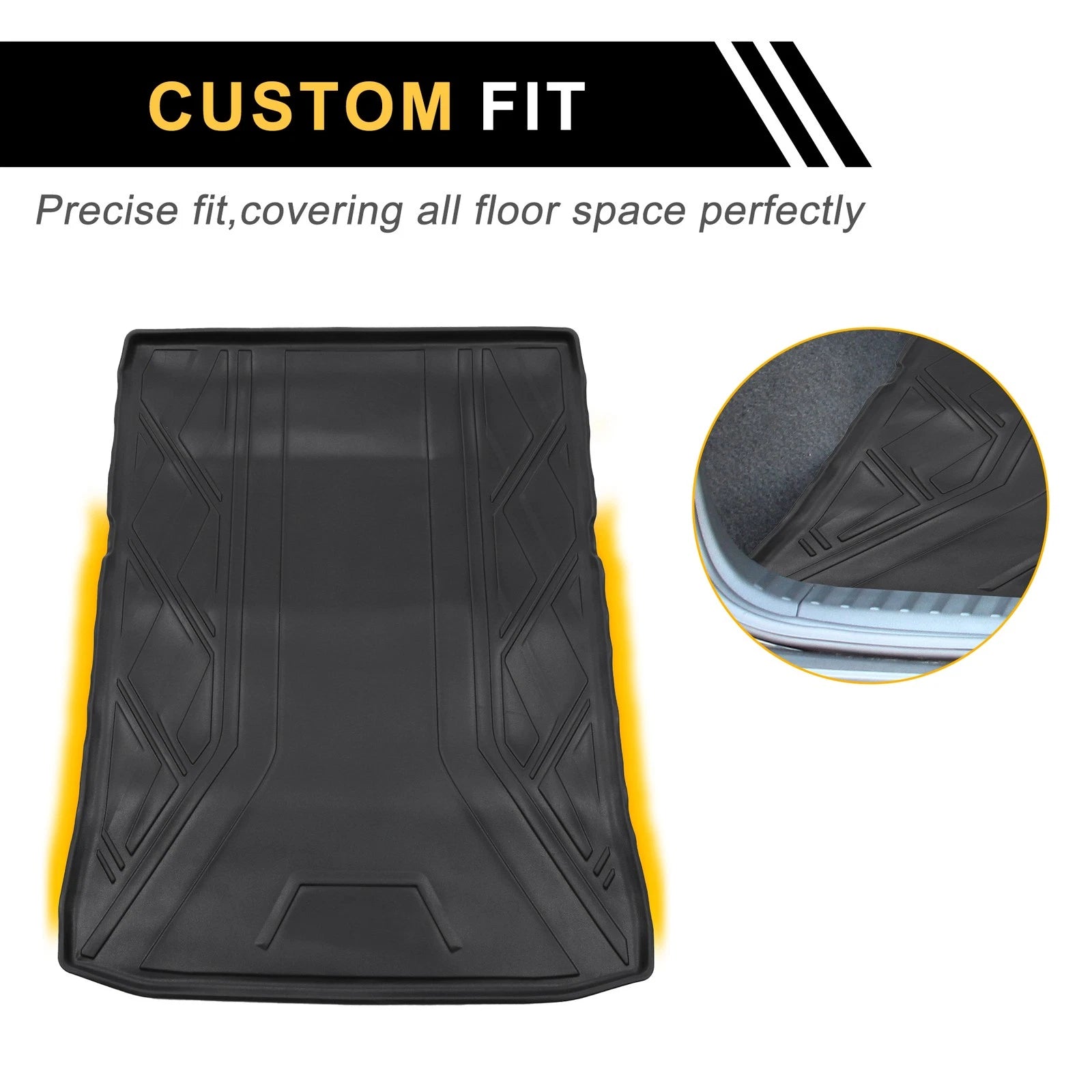 Rear Trunk Mat TPE Cargo Liner for BMW 5 Series G30 2017–2023