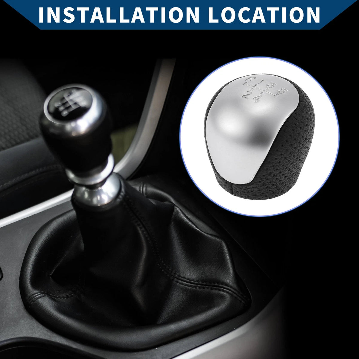5 Speed Manual Shifter Knob Replacement for Hyundai Elantra (2009–2012)
