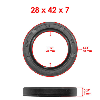 Front Wheel Bearing and Seals Kit for Honda TRX250R FourTrax 250R (1988–1989)