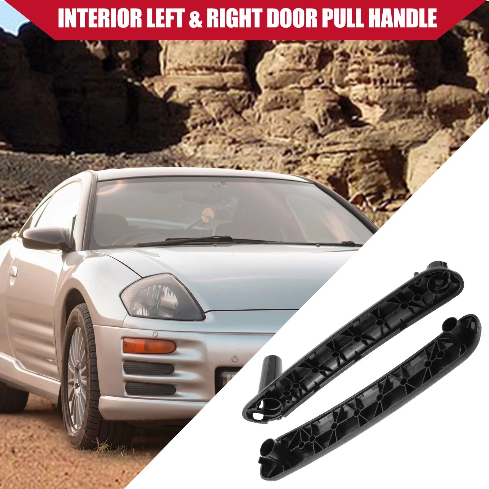 2X Door Pull Handle for Mitsubishi Eclipse (2006–2012) 7221A069HA 7221A070HA