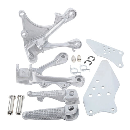 Front Driver Footrests Footpeg Bracket for Kawasaki Ninja ZX6R (2005–2008)