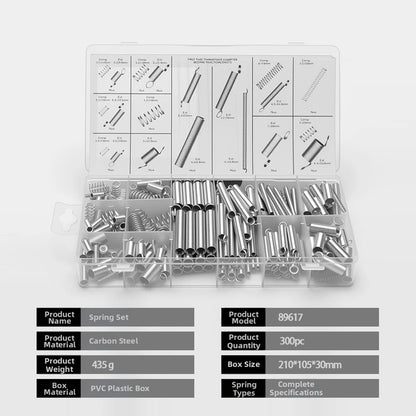210PCS Metal Tension and Compression Springs Kit for Various Applications