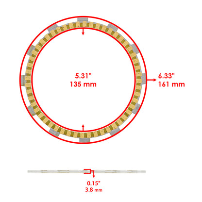 Clutch Plates Kit for Suzuki GSX1300R Hayabusa 1300 (2003–2019)