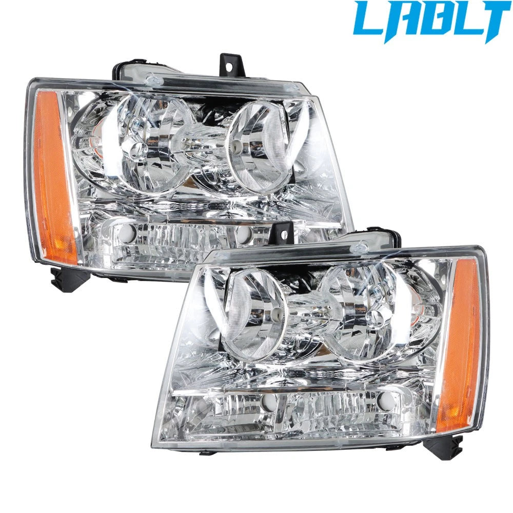 Pair of Headlights for Chevy Avalanche/Suburban/Tahoe (2007–2014)