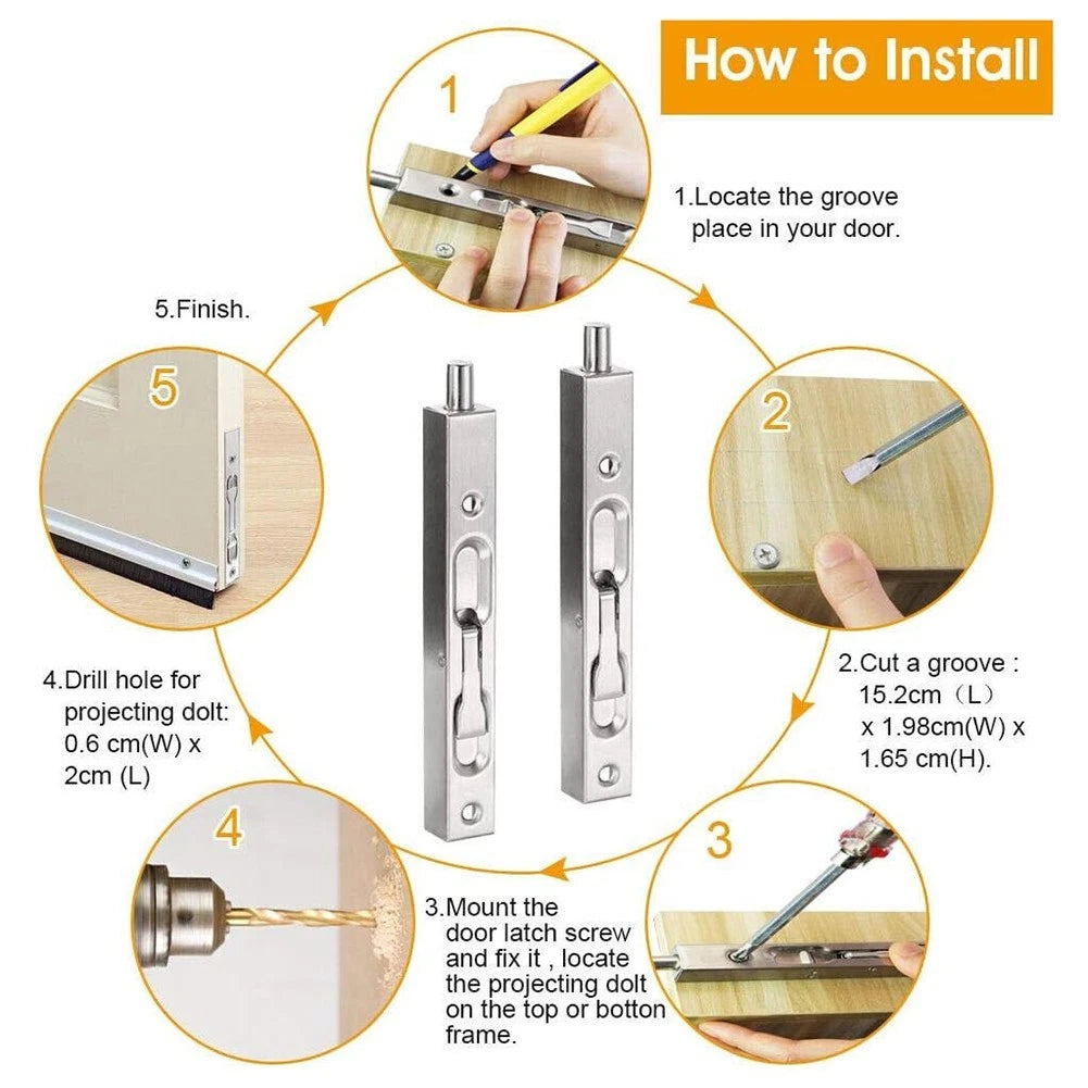 Concealed Door Security Guard for Home Decor