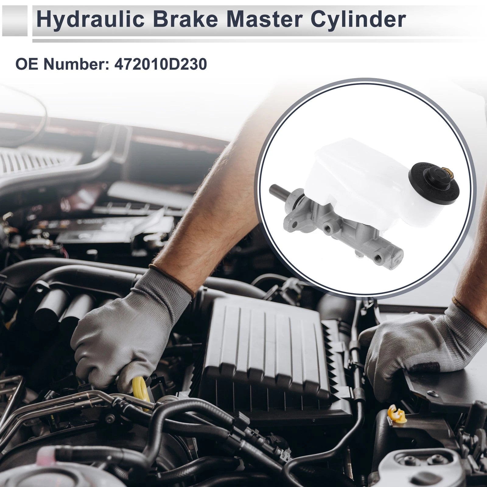 Brake Master Cylinder with Reservoir Replacement for Toyota Yaris (2010–2013)