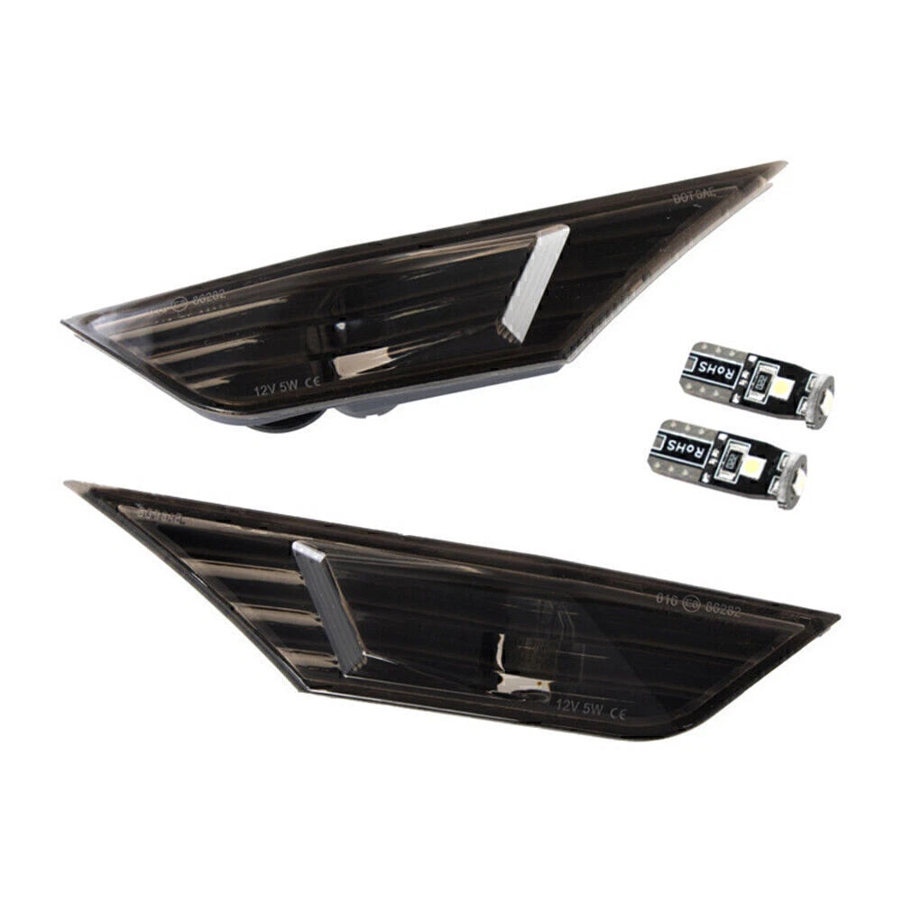 2X Smoked Side Marker Light with LED Bulb for Honda Civic (2016–2020)