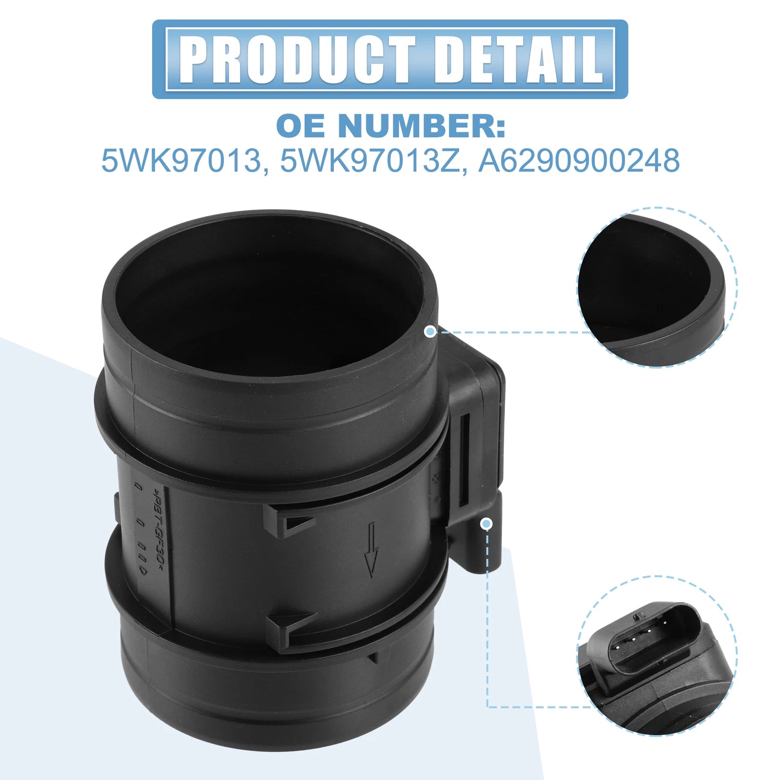 Mass Air Flow Sensor for Mercedes-Benz (5WK97013)