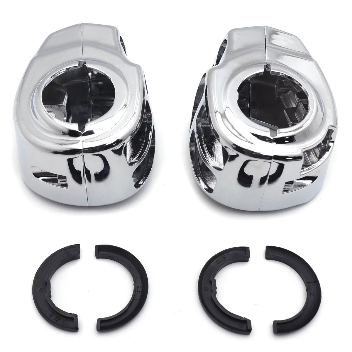 Chrome Switch Housing Cover Kit for Harley CVO Road King/CVO Limited (2014–Present)