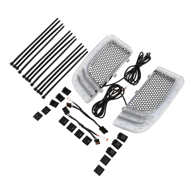 Fairing Lower Grilles LED Turn Signals for Harley Street Road Glide (2014–2023)
