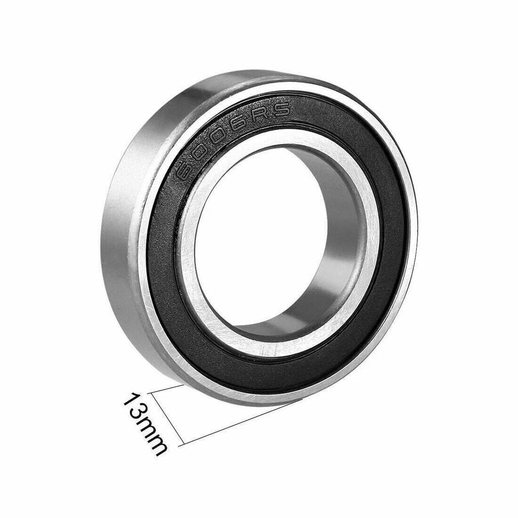 2X 6006RS Bearings for (30 x 55 x 13mm)