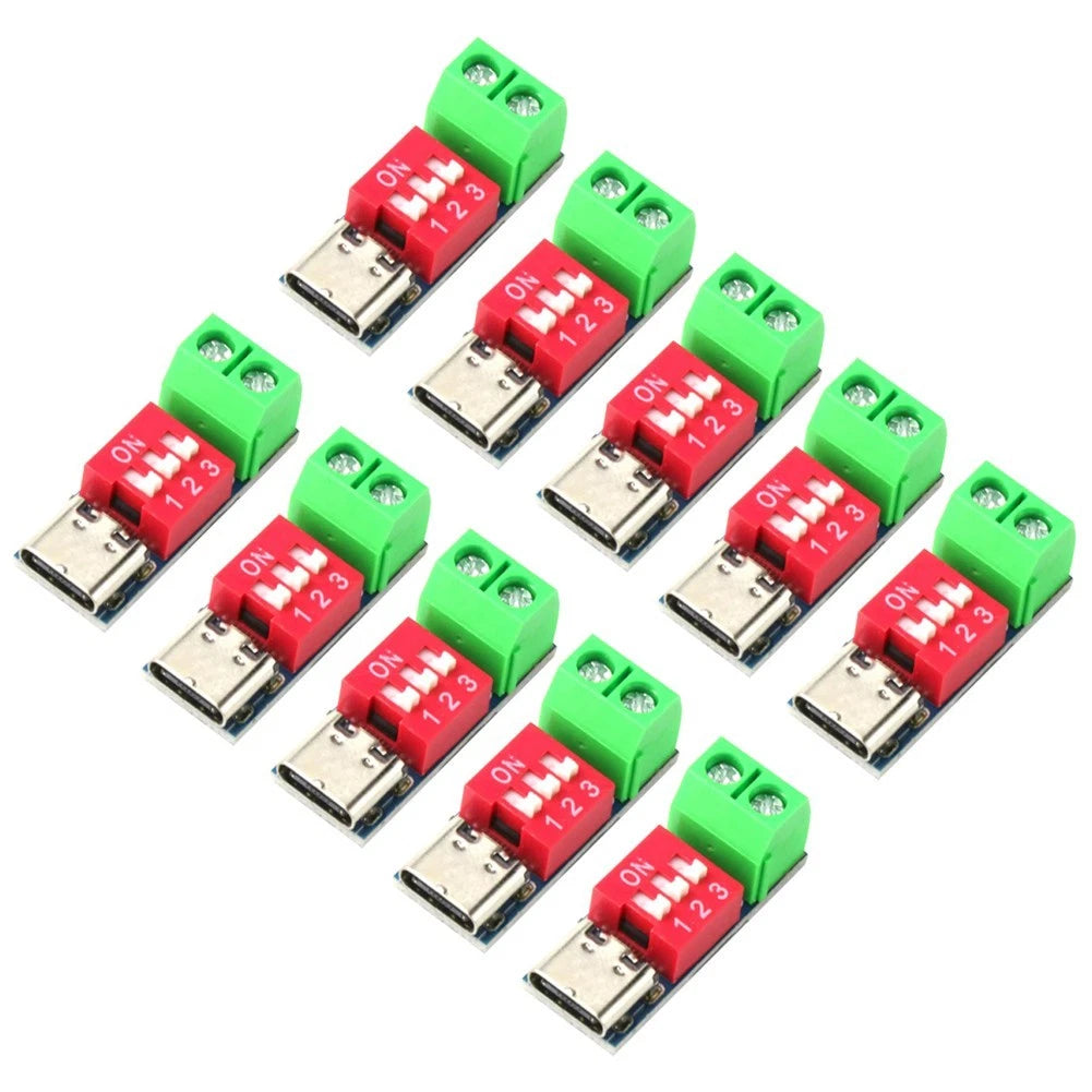 10PCS USB C Power Delivery Trigger Module for Fast Charging