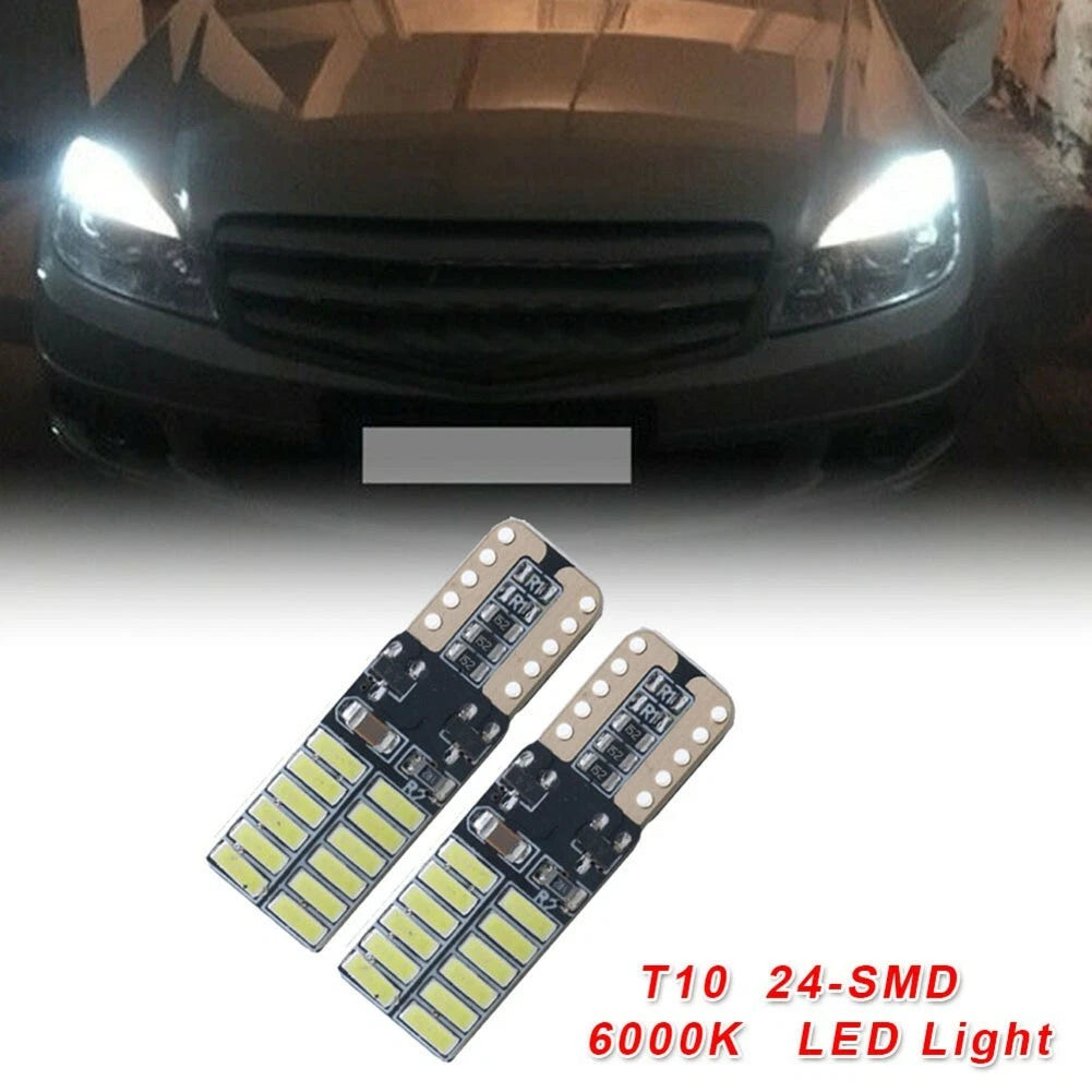 2X 24-LED Canbus Bulbs for W204 Eyebrow Parking Lights (2007–2014)