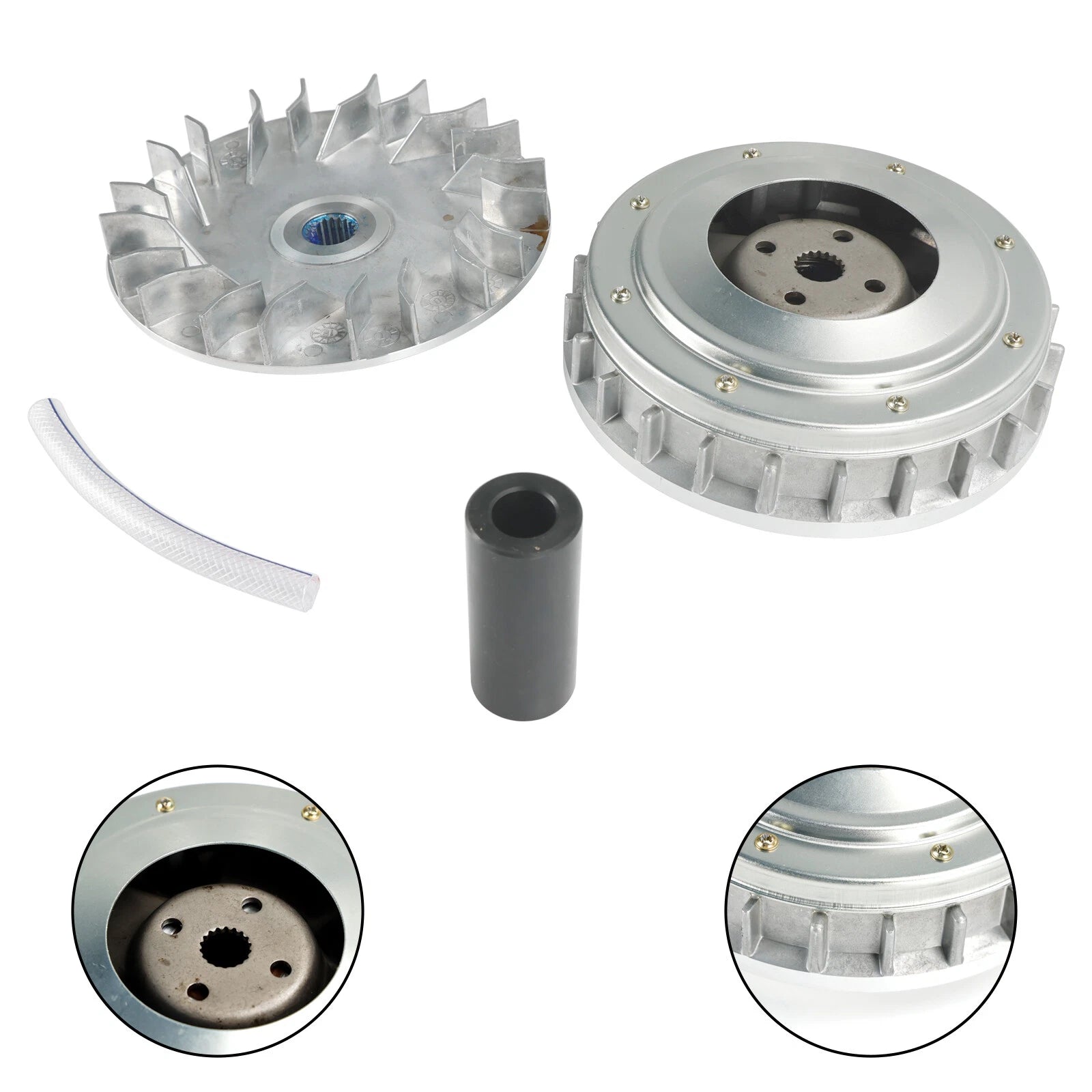 Set of 2 Front Clutch Variator Pulleys for Yamaha YFM660FA Grizzly 660 (2002–2008)