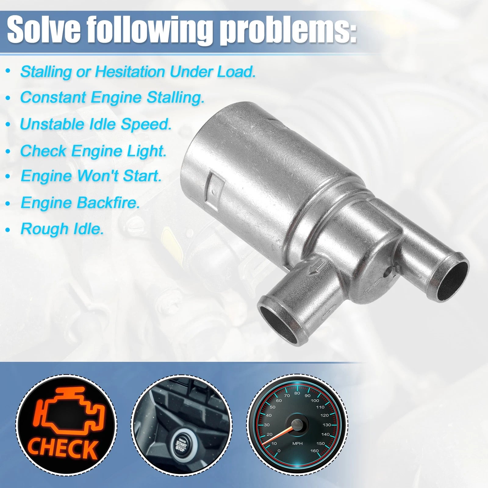 Idle Air Control Valve Replacement for Volkswagen Cabrio Golf Jetta (1995–2005)
