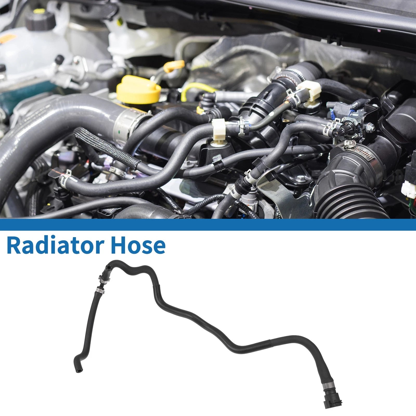 Radiator Hose for BMW 745i 745Li (2002–2005) Replacement Black 1 PC