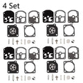 Set of 4 Carburetor Overhaul Kits for Zama RB-3 Homelite 330 Series