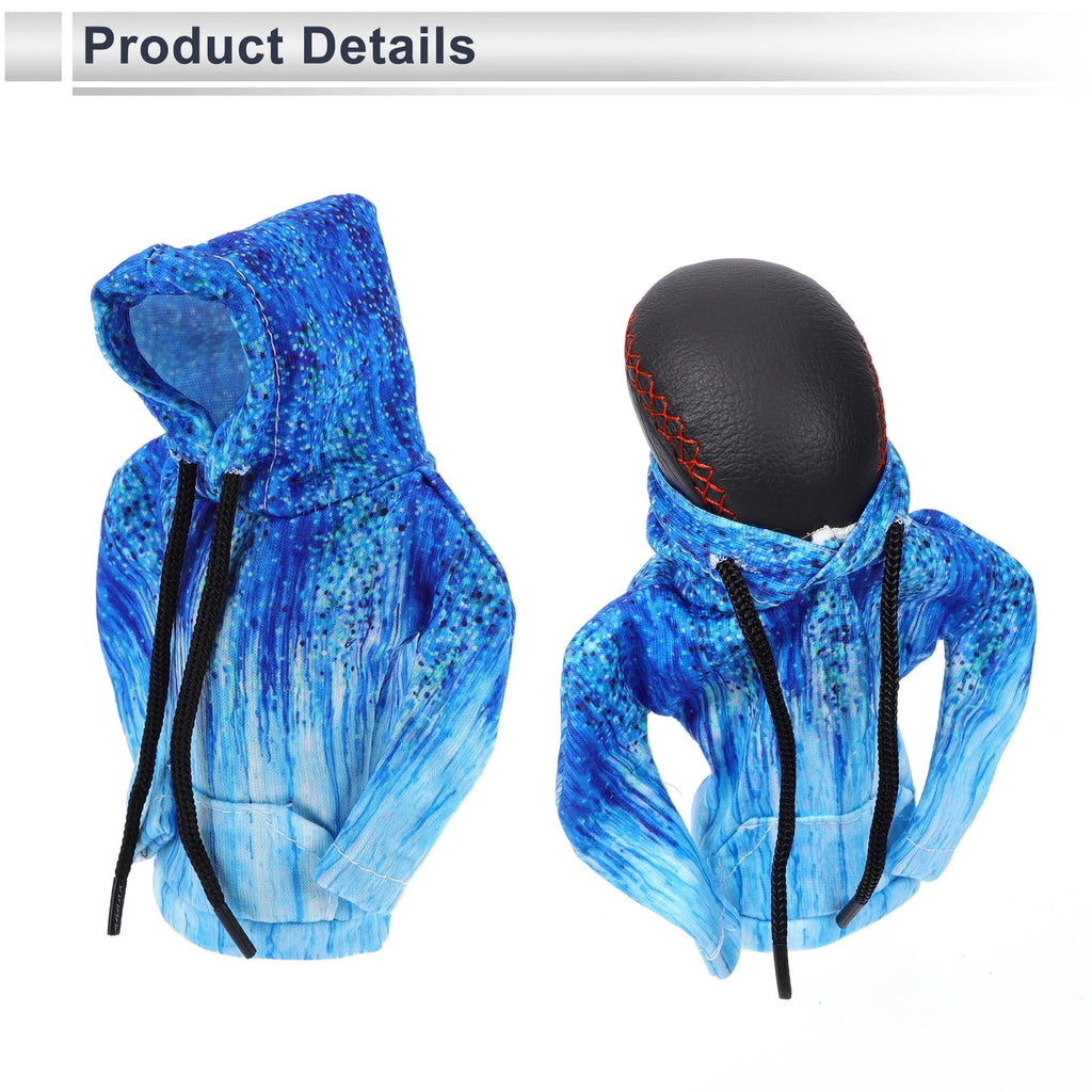 Gear Shift Knob Cover for Universal Vehicles (3D Printed, Blue Gradient)