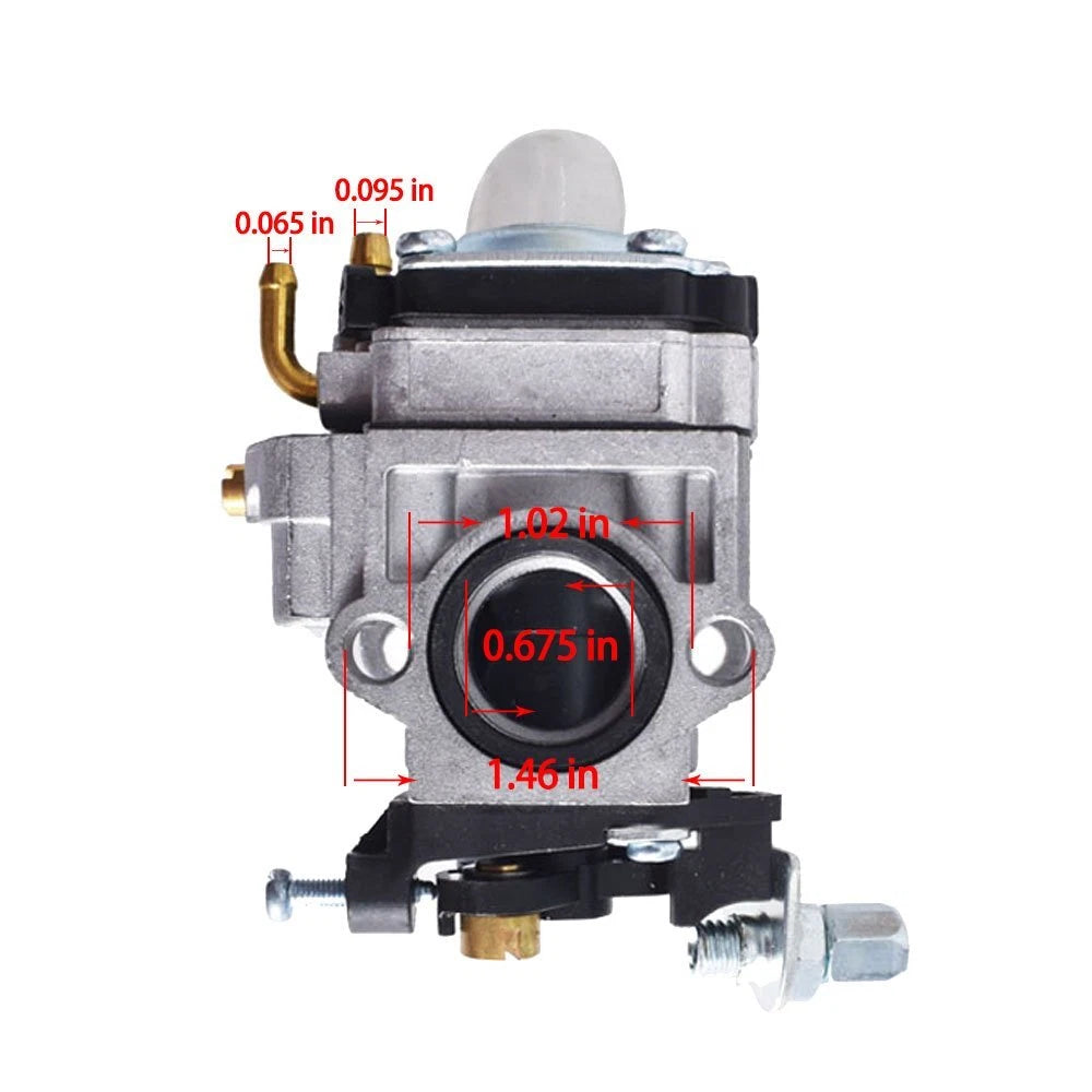 Carburetor with Gasket for Powermate PCV43 Tiller (2 Cycle 43cc)