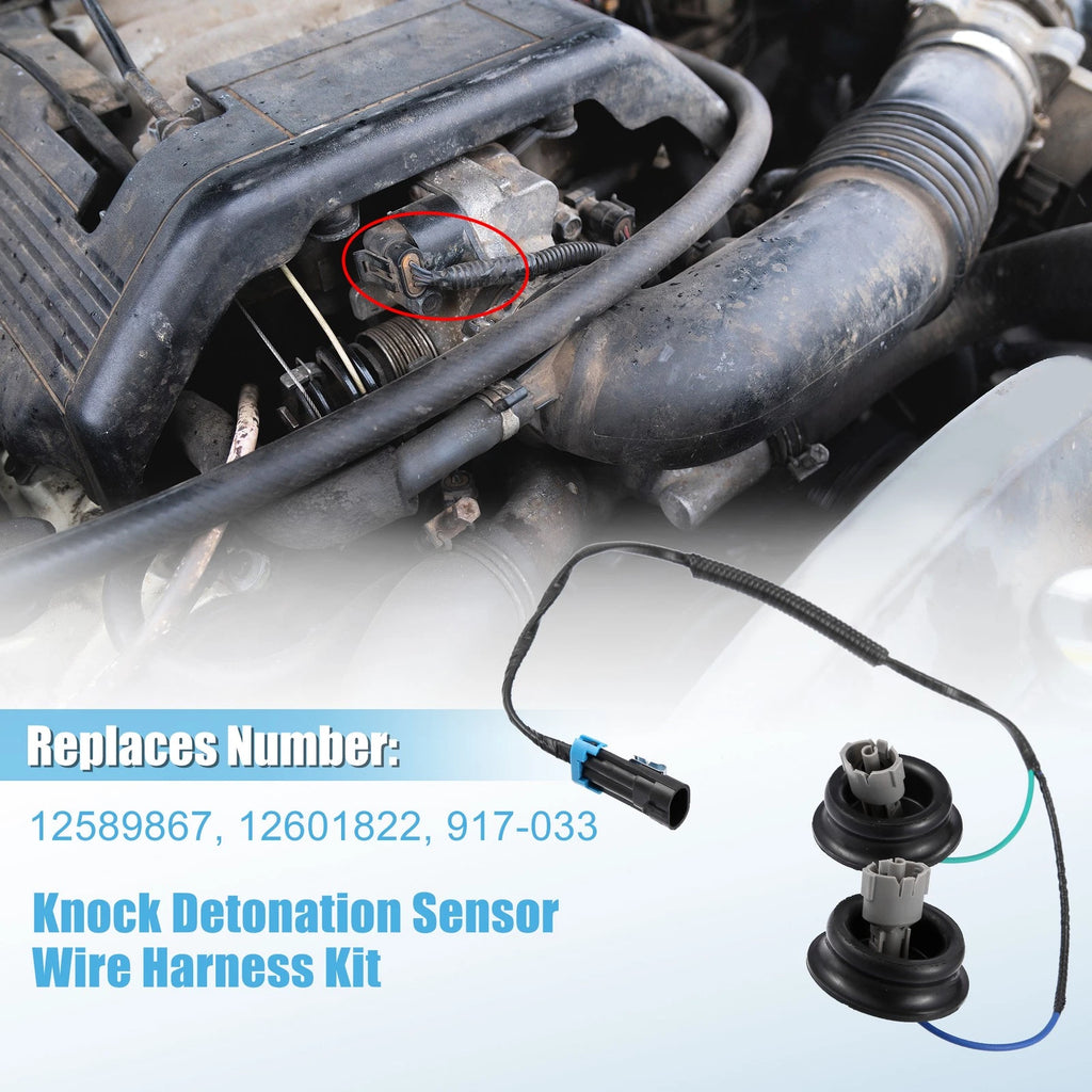 Knock Sensor Kit with Wiring Harness for Chevy Silverado 1500 Tahoe (2014–2020)