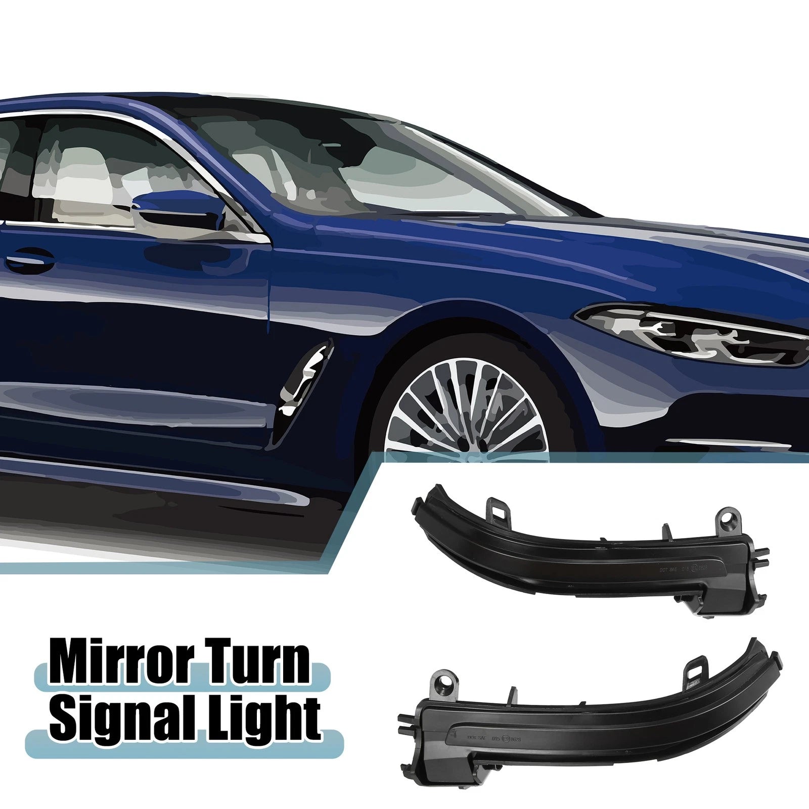 Mirror Turn Signal Light Replacement for BMW 1 Series F20 (2012–2019)
