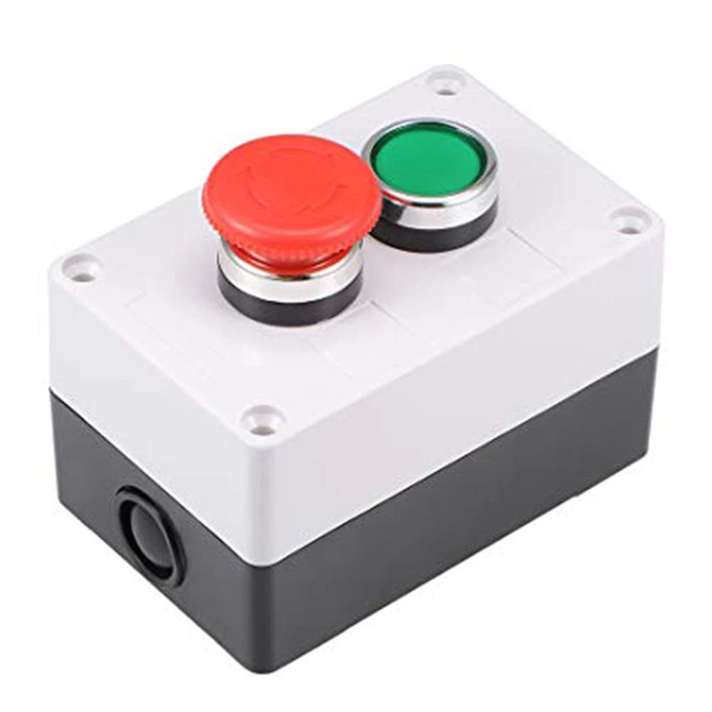 Green Push Button Switch for Outdoor Control Box (415V 10A)
