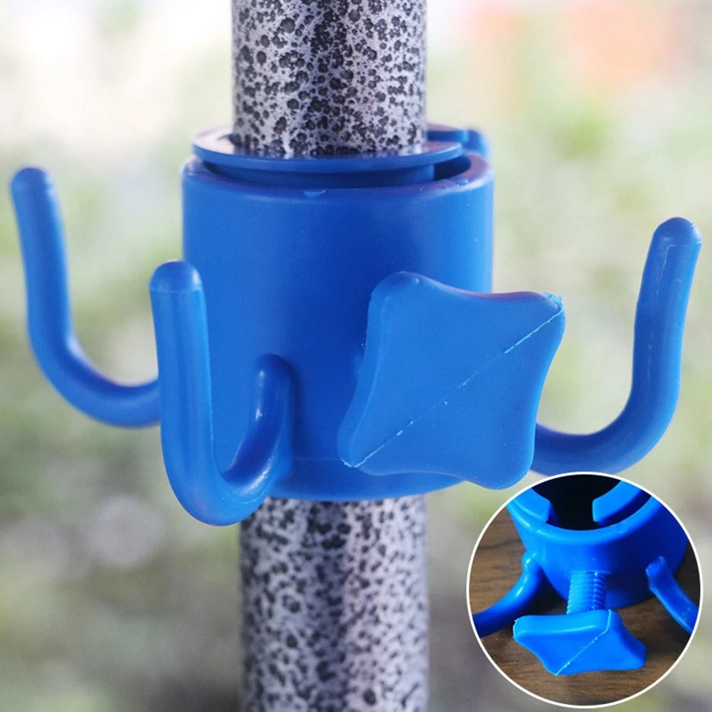 2X Adjustable Beach Umbrella Hooks for Hanging Towels Hats Bags