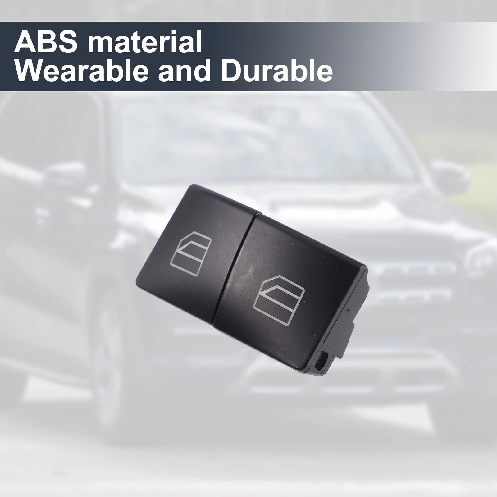 2pcs Left Right Window Lift Switch Button Cover Replacement for Mercedes GLE500 (2016–2019)