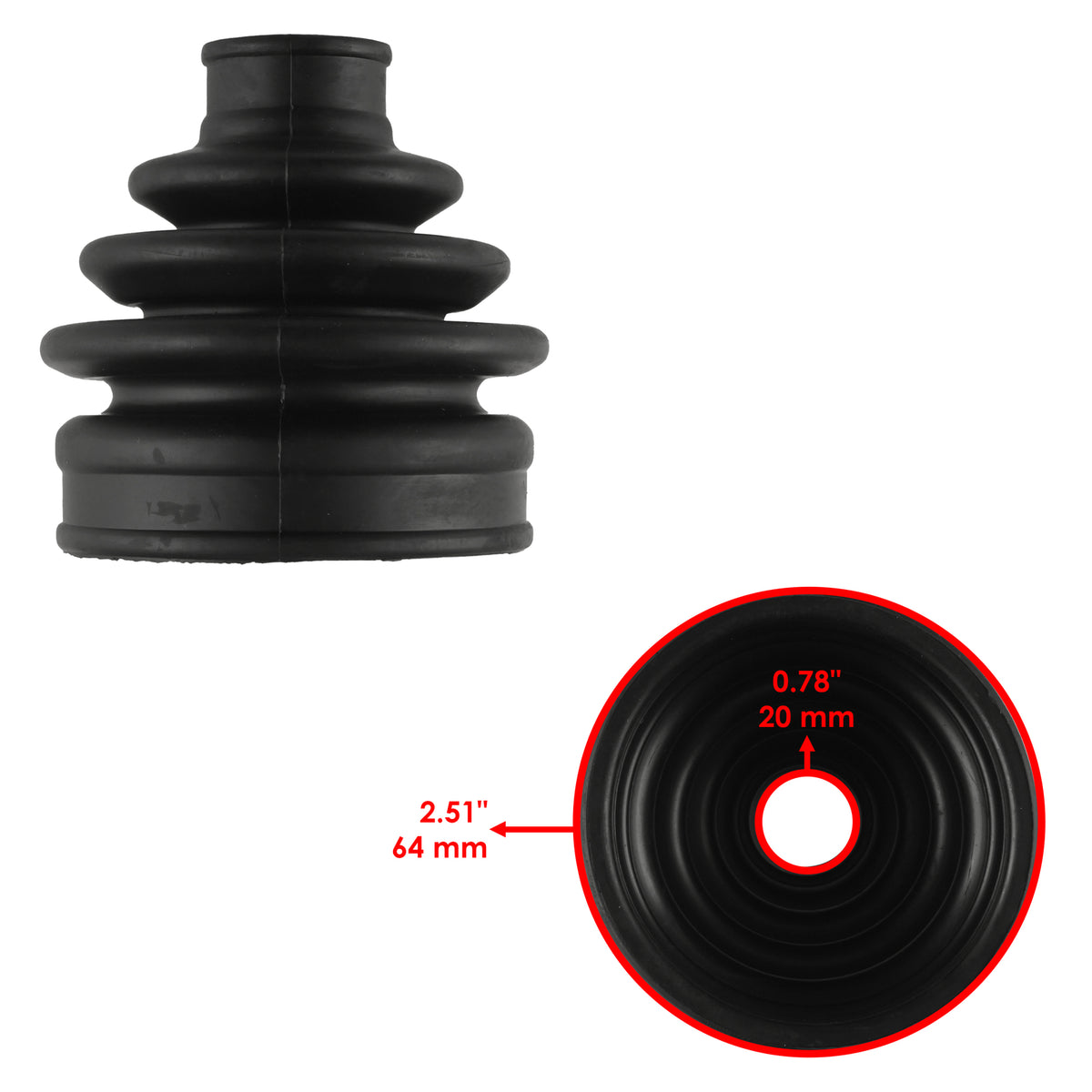 Rear Axle Outer CV Boot Kit for Honda TRX420FA TRX420FPA Rancher (2009–2014)