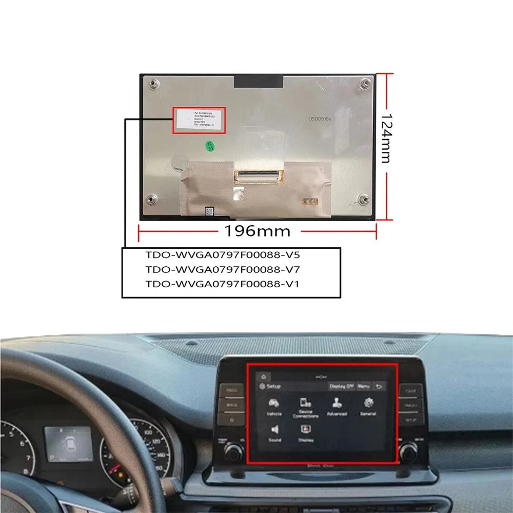 For Hyundai Kia Seltos (2021-2023) LCD TOUCH SCREEN DIGITZER DISPLAY HEAD UNIT