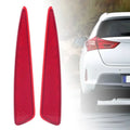 Rear Bumper Reflector Kit for Toyota Auris Hatchback (2012–2015) Red