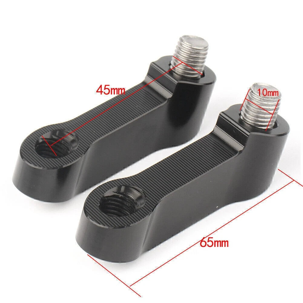 Mirror Riser Extenders for Kawasaki Z800 Z1000 (2013–2016) - 4 Color Options