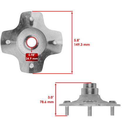 Wheel Hub Rear Left Right for Honda TRX520FE2 TRX520FM1 Foreman 500 (2020–2021)