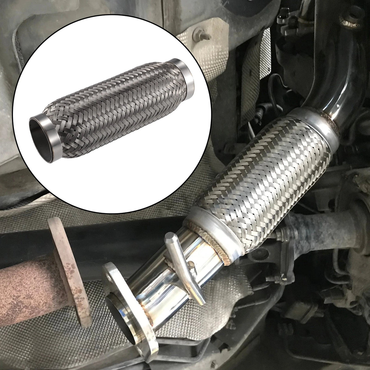 Exhaust Flex Joint 50x205mm Stainless Steel for Universal Fit