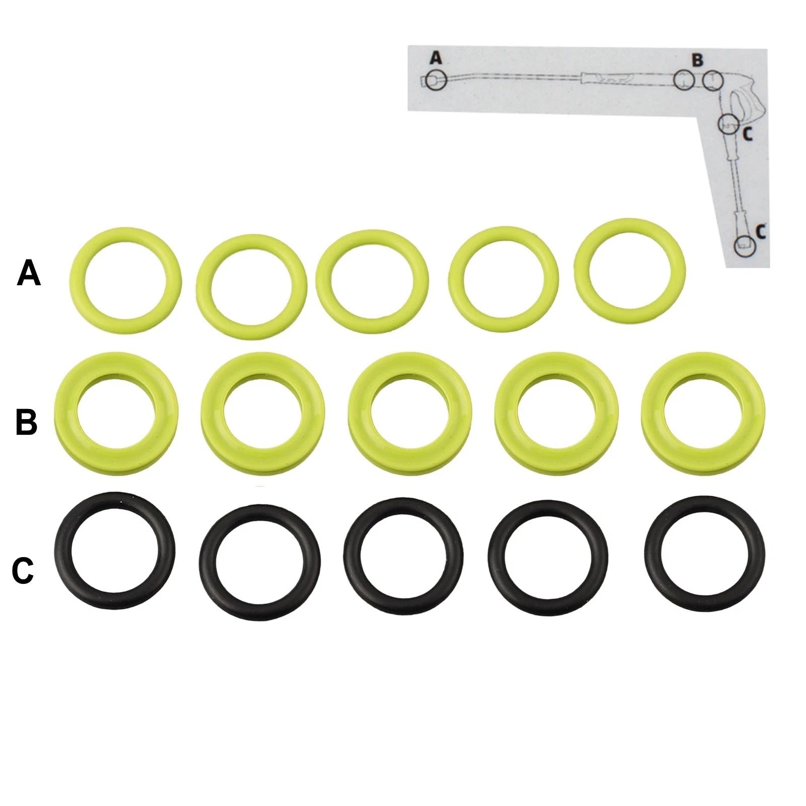 Silicone Seal Set 2.880-001.0 for Karcher EasyForce