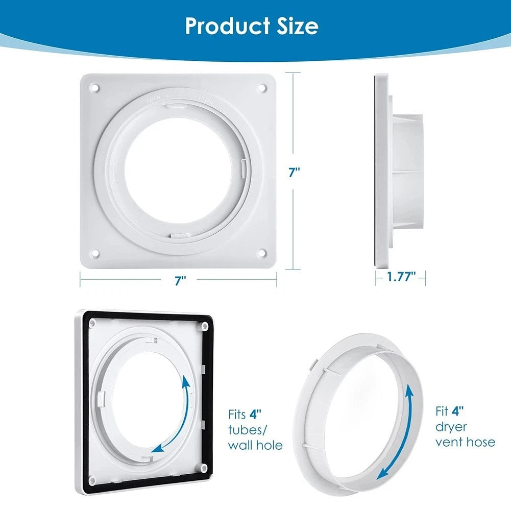 Dryer Vent Connector Kit for 4 Inch Tubes (Easy Installation)