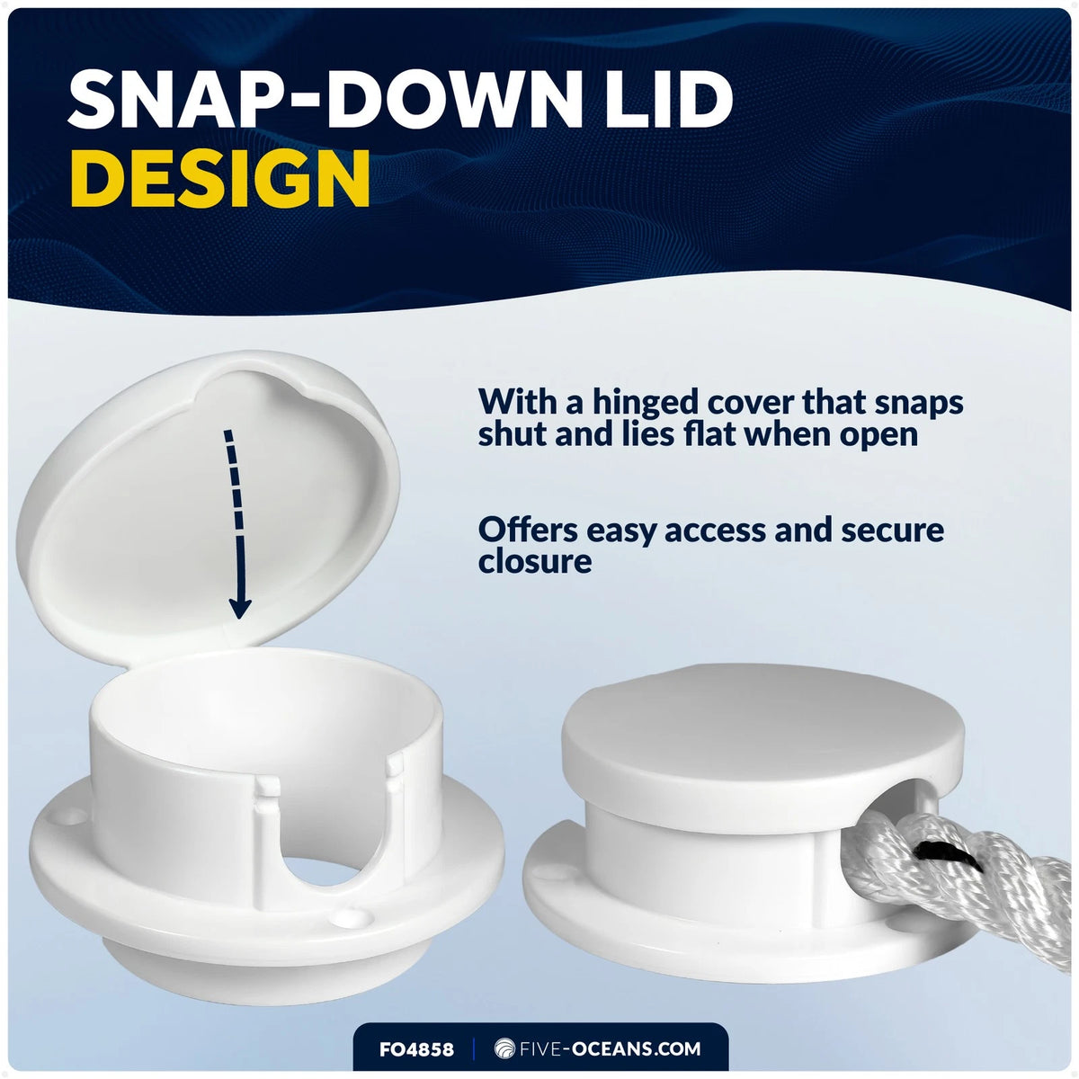 Rope Deck Pipe for Up to 7/8" Rope Size (FO4858)