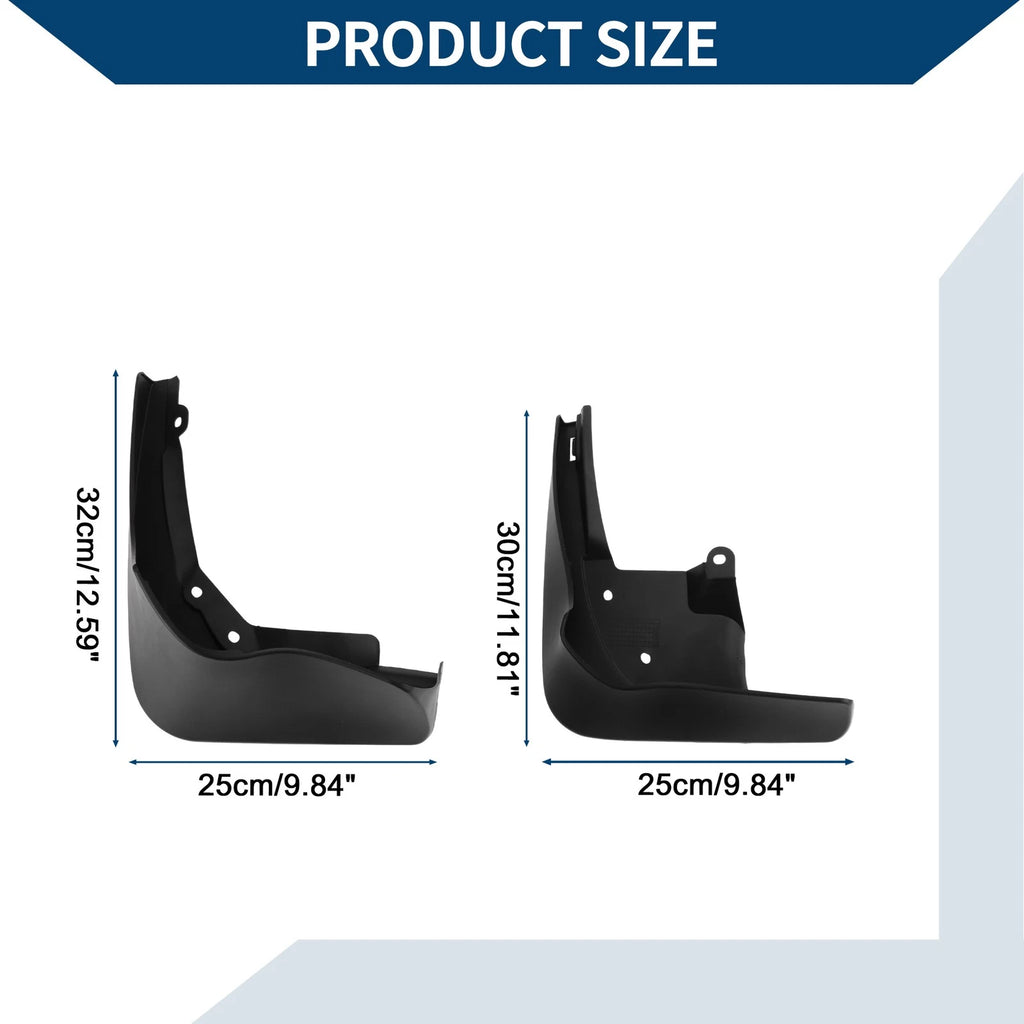 Mud Flaps Splash Guards Front Set for Mercedes-Benz S-Class Sport 4MATIC (2021–2022)