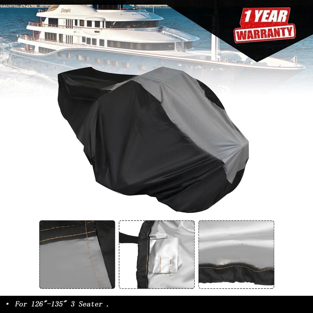 3X Jet Ski Cover for LABWORK 126"-135" 3 Seater (Waterproof, Heavy Duty)