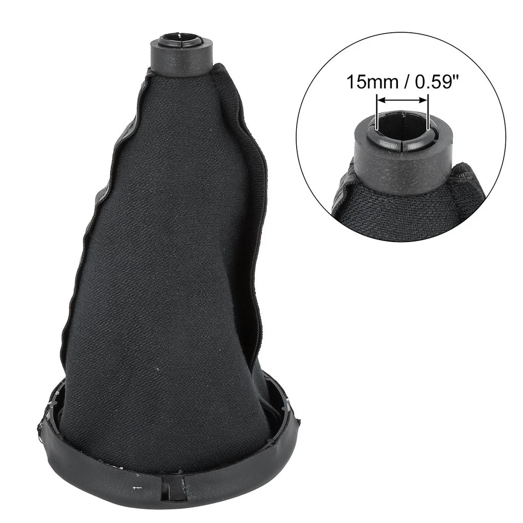 6 Speed Gear Shift Knob Gaiter Boot Covers Kit for BMW Mini (0.59in Hole)