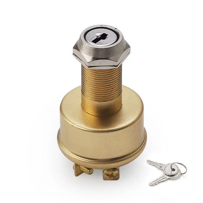 Brass Power Start Switch for Marine and Automotive Vehicles