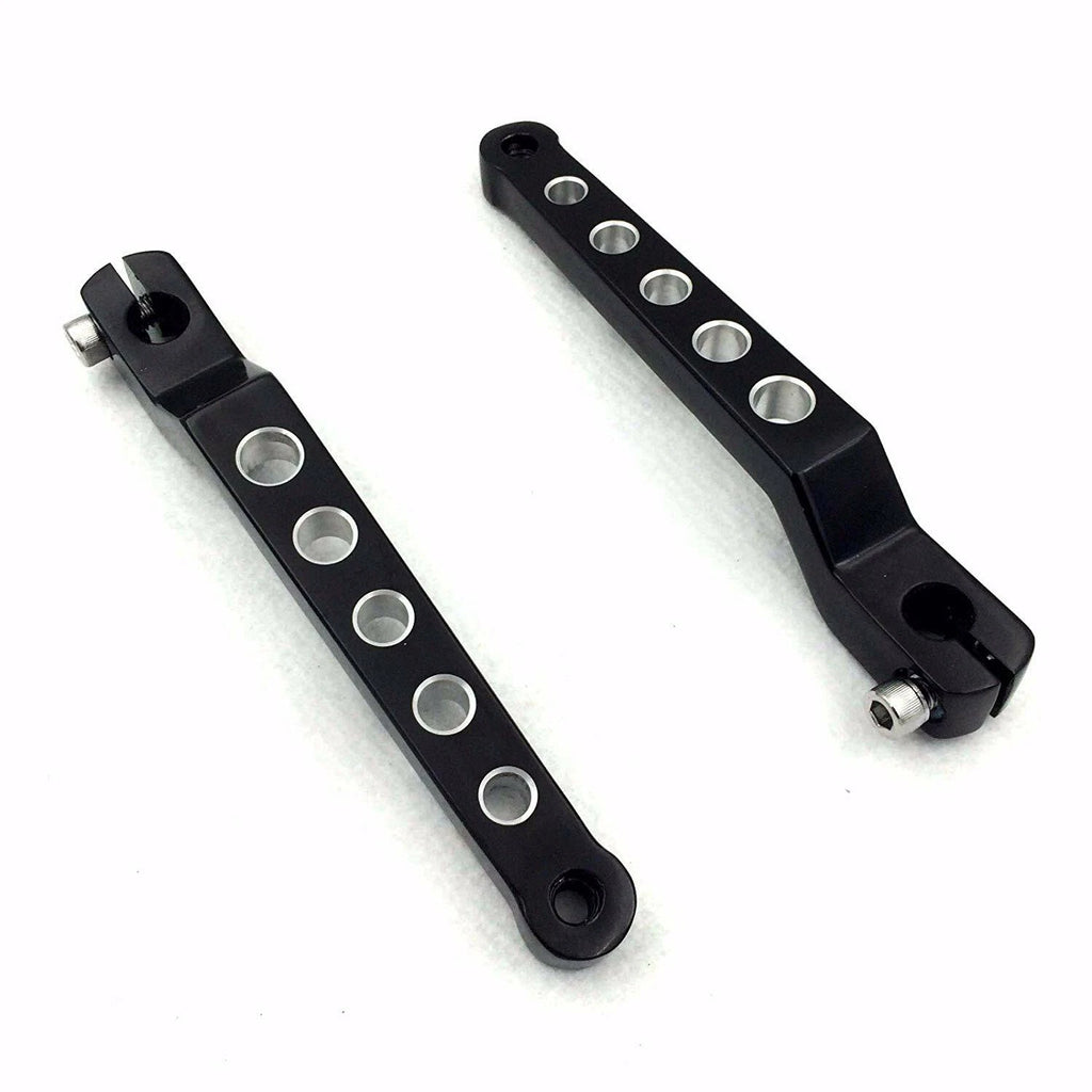Black Aluminum Heel/Toe Shift Levers for Harley Road King (1988–Present)