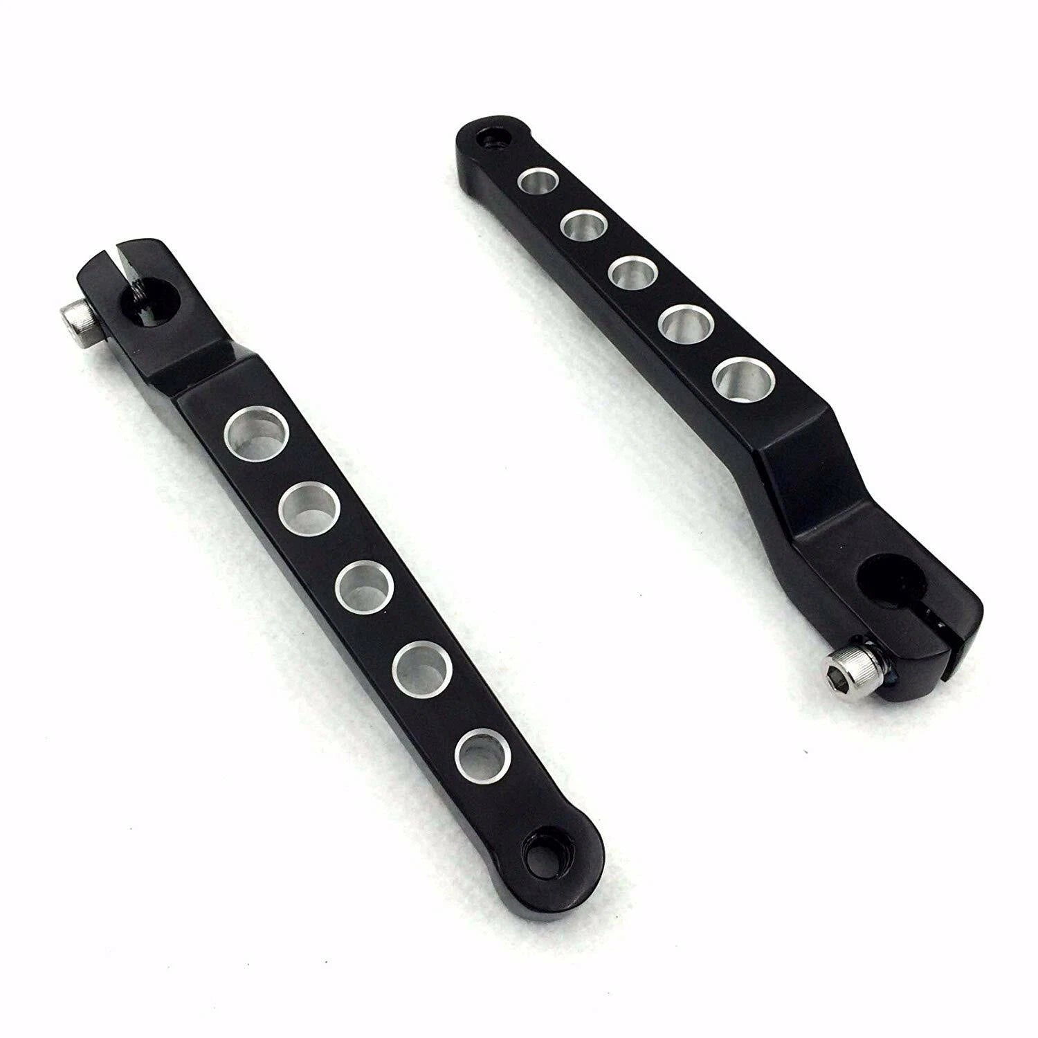 Black Aluminum Heel/Toe Shift Levers for Harley Road King (1988–Present)