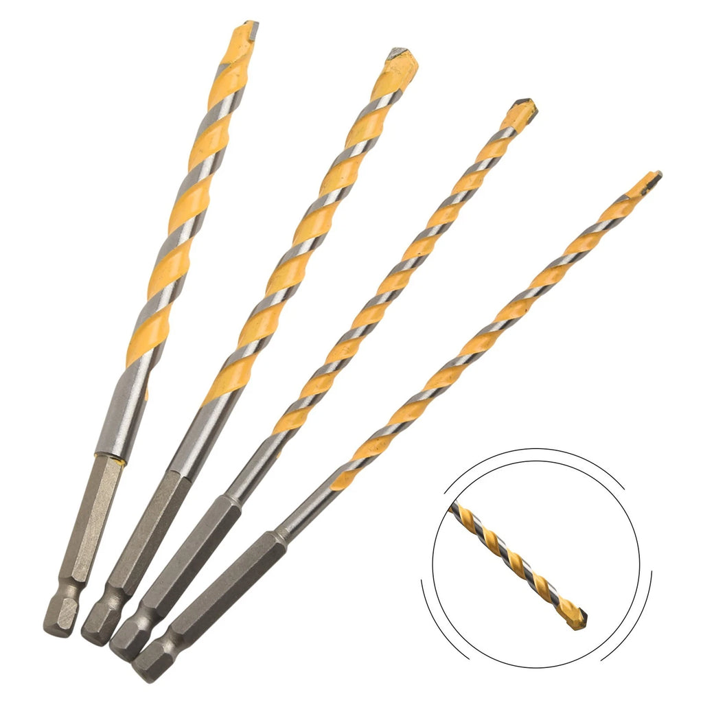 Carbide Drill Bit Hex Shank 1/4" for Universal Use (160mm)