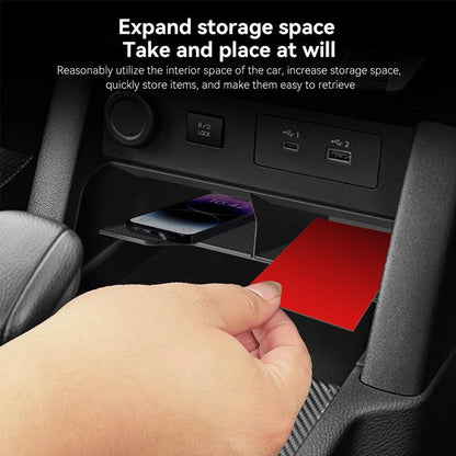 Armrest Hidden Storage Box Organizer Tray for Mitsubishi Triton (2024–2025)