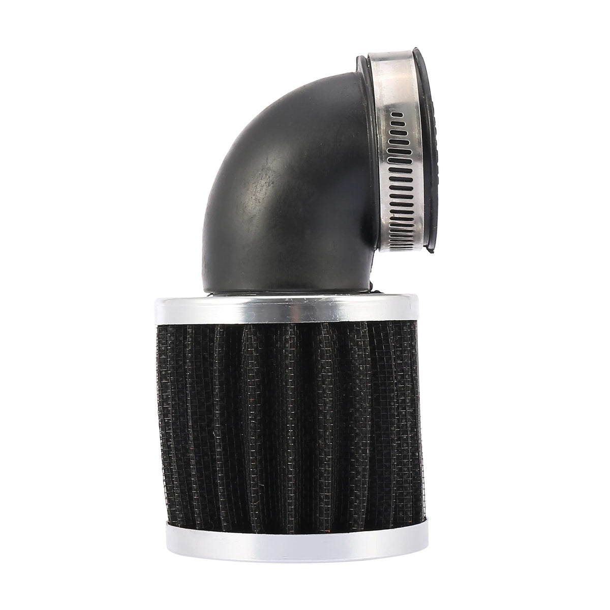 45mm Inlet 90 Degree Bend Clamp-on Air Intake Filter for Universal Motorcycles