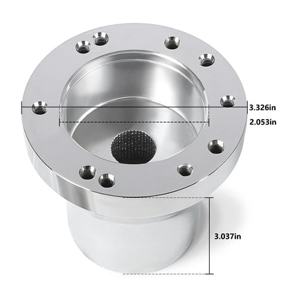 Chrome Steering Wheel Hub Adapter for EZGO RXV/TXT (1970–Up)