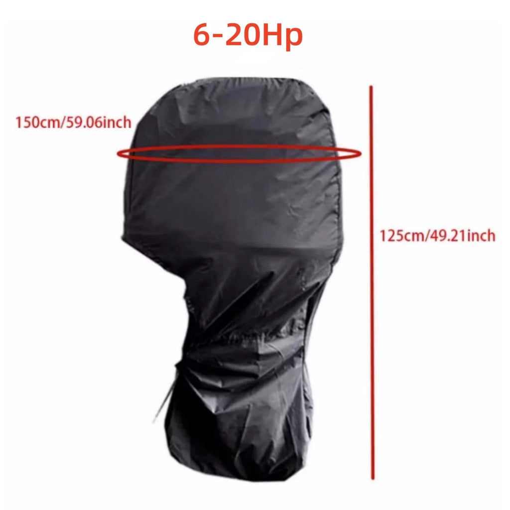 Outboard Motor Engine Storage Canvas Cover for Boat (6-20 hp)