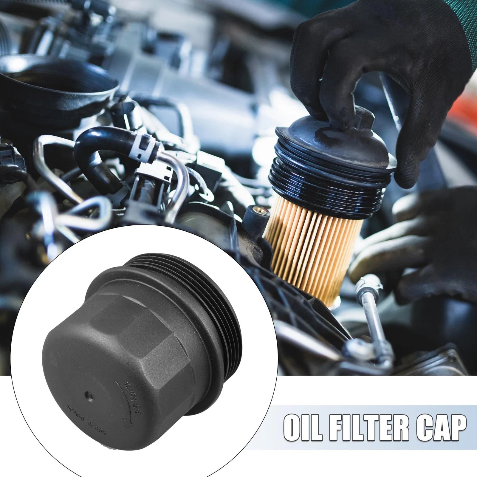 Engine Oil Filter Housing Cap Cover for Hyundai Accent (2002–2005)